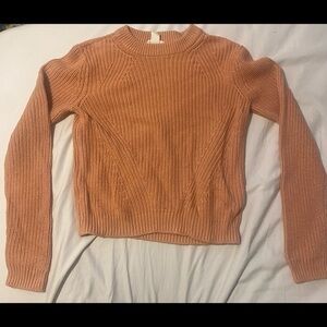 H&M Basic pink knit sweater // size medium
